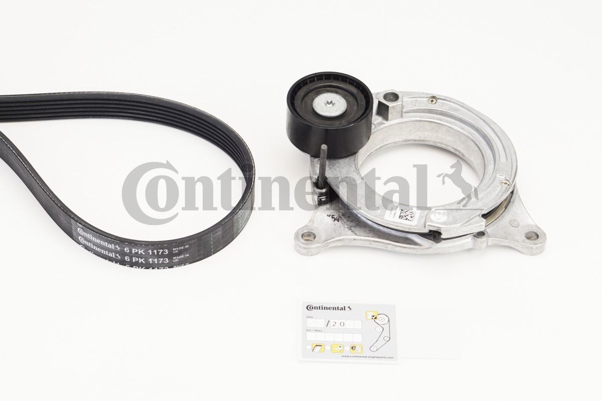 V formos rumbuotas diržas, komplektas CONTINENTAL CTAM 6PK1173K1