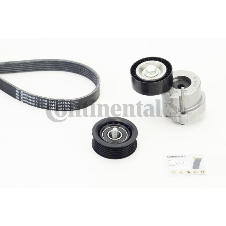 V formos rumbuotas diržas, komplektas CONTINENTAL CTAM 6PK1345 EXTRA K1