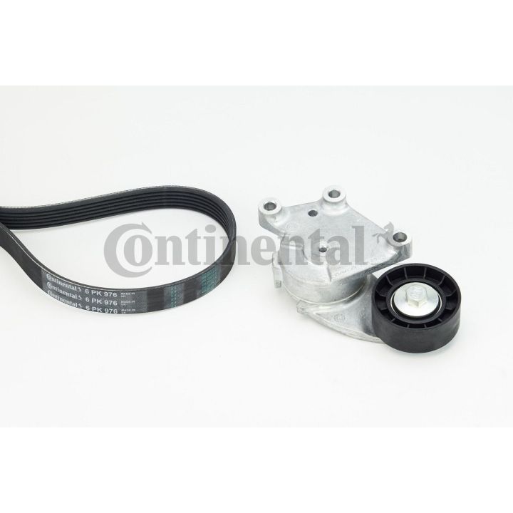 V formos rumbuotas diržas, komplektas CONTINENTAL CTAM 6PK976K1