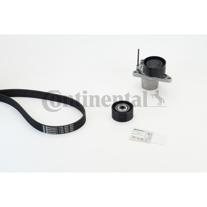 V formos rumbuotas diržas, komplektas CONTINENTAL CTAM 7PK1687K1