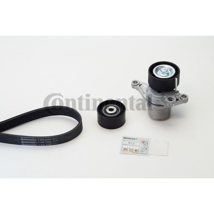 V formos rumbuotas diržas, komplektas CONTINENTAL CTAM 7PK1705K1