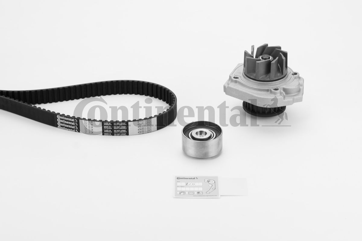 Vandens siurblio ir paskirstymo diržo komplektas CONTINENTAL CTAM CT1114WP1