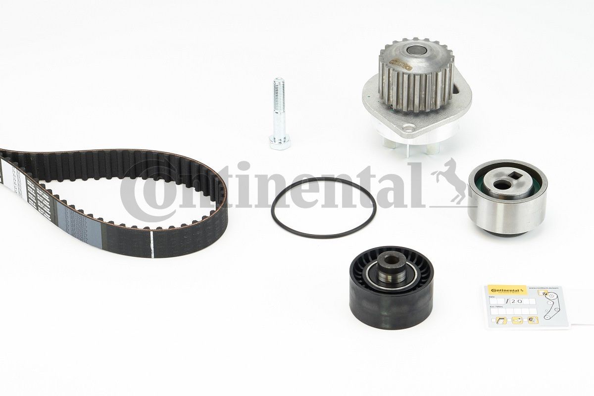 Vandens siurblio ir paskirstymo diržo komplektas CONTINENTAL CTAM CT906WP1