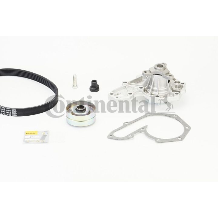 Vandens siurblys + V formos rumbuotas diržas, komplektas CONTINENTAL CTAM 6PK1660WP1