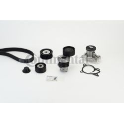 Vandens siurblys + V formos rumbuotas diržas, komplektas CONTINENTAL CTAM 7PK1605WP1