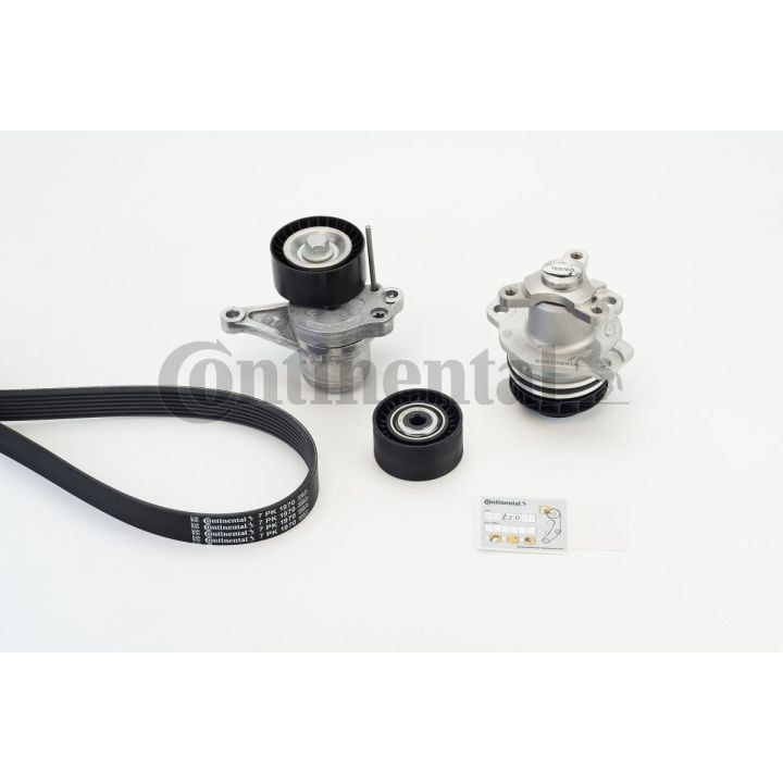 Vandens siurblys + V formos rumbuotas diržas, komplektas CONTINENTAL CTAM 7PK1970WP1