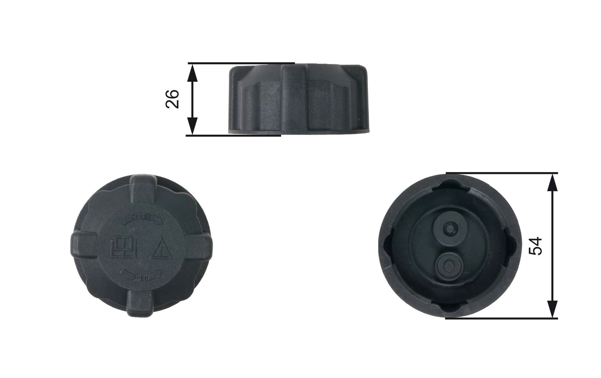 Dangtelis, radiatorius GATES RC202