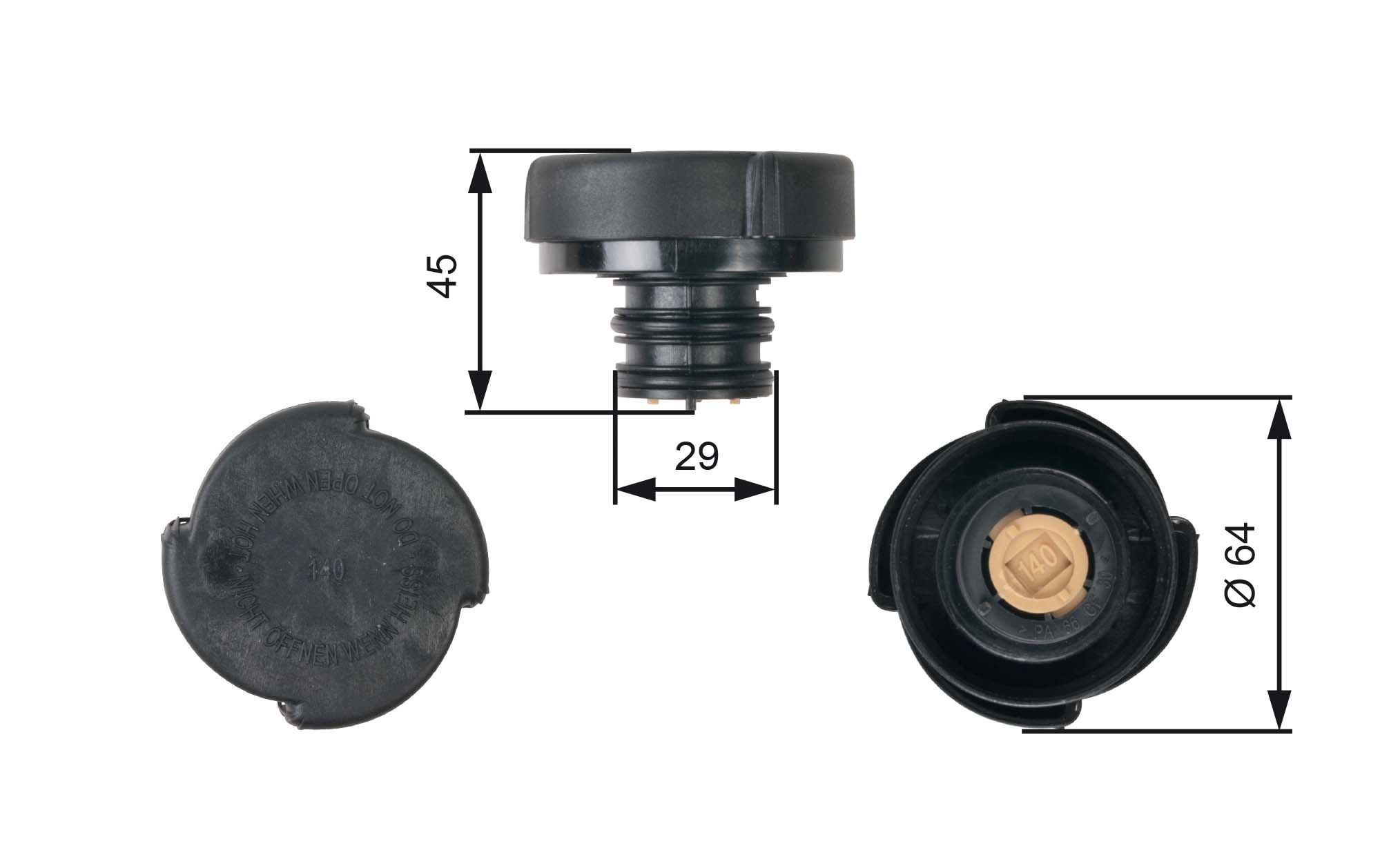 Dangtelis, radiatorius GATES RC207