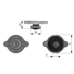 Dangtelis, radiatorius GATES RC232