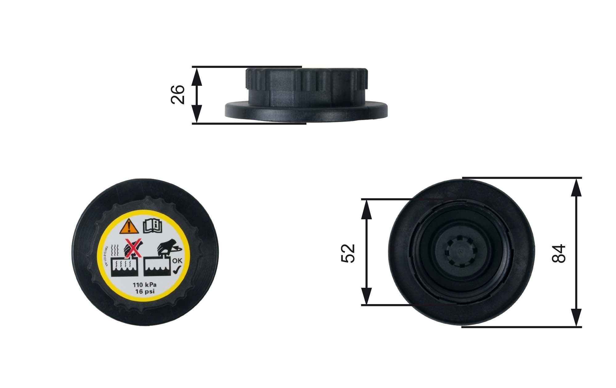 Dangtelis, radiatorius GATES RC246