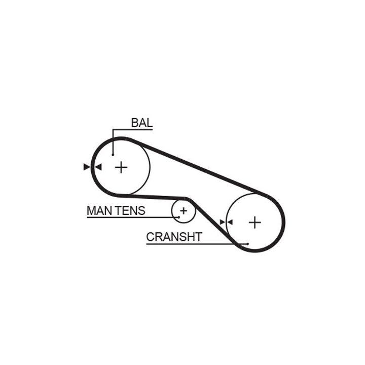 Paskirstymo diržas GATES 5025