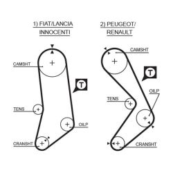 Paskirstymo diržas GATES 5033