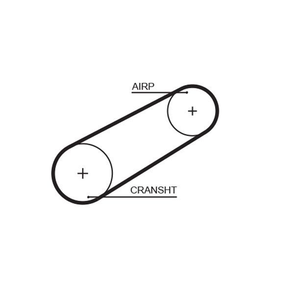 Paskirstymo diržas GATES 5095
