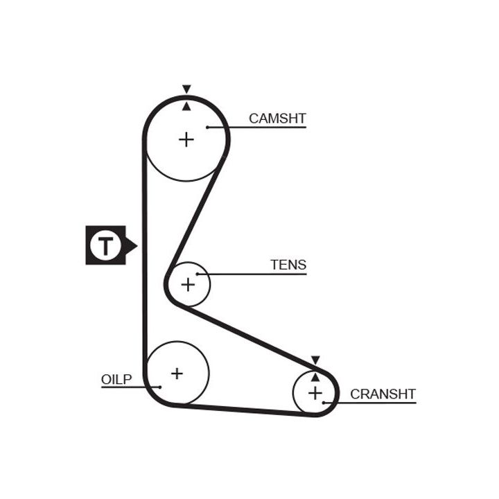 Paskirstymo diržas GATES 5109