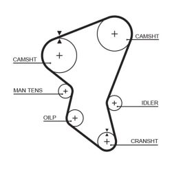 Paskirstymo diržas GATES 5171XS