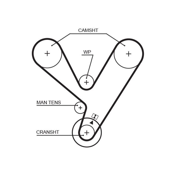 Paskirstymo diržas GATES 5208XS