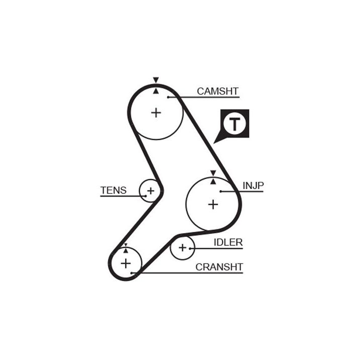 Paskirstymo diržas GATES 5281