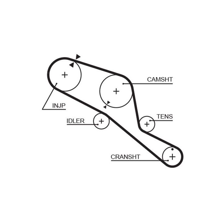 Paskirstymo diržas GATES 5303