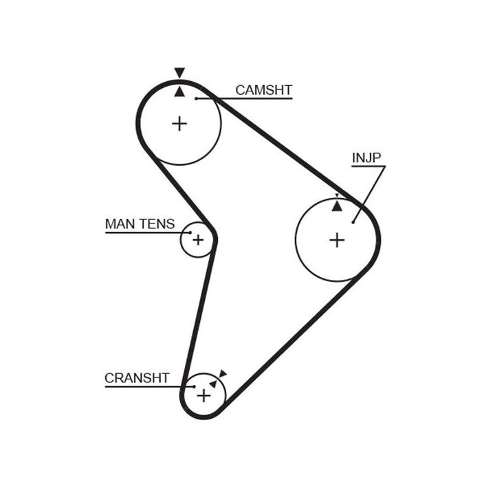Paskirstymo diržas GATES 5307