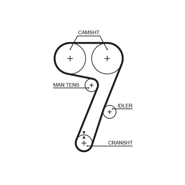 Paskirstymo diržas GATES 5336