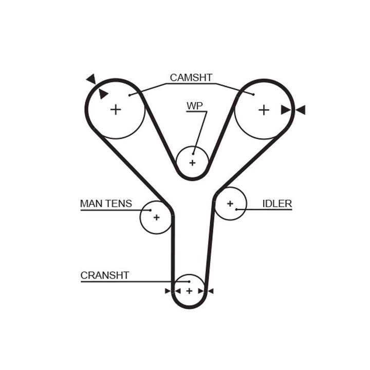 Paskirstymo diržas GATES 5377XS
