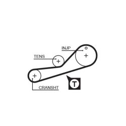 Paskirstymo diržas GATES 5452XS