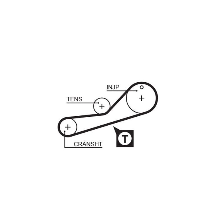 Paskirstymo diržas GATES 5452XS