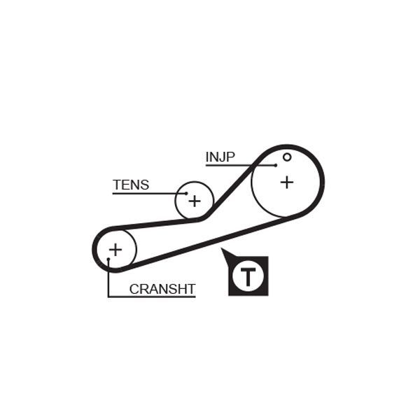 Paskirstymo diržas GATES 5452XS