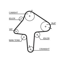 Paskirstymo diržas GATES 5482XS