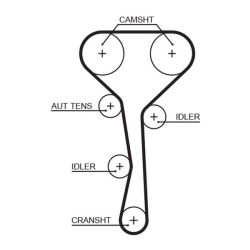 Paskirstymo diržas GATES 5507XS