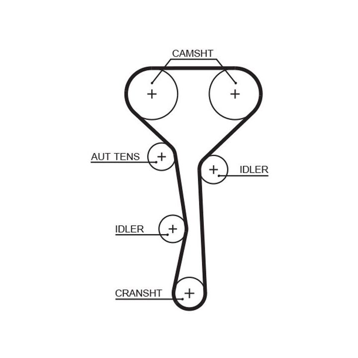 Paskirstymo diržas GATES 5507XS