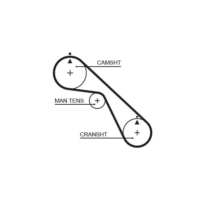 Paskirstymo diržas GATES 5530XS
