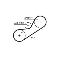 Paskirstymo diržas GATES 5546XS