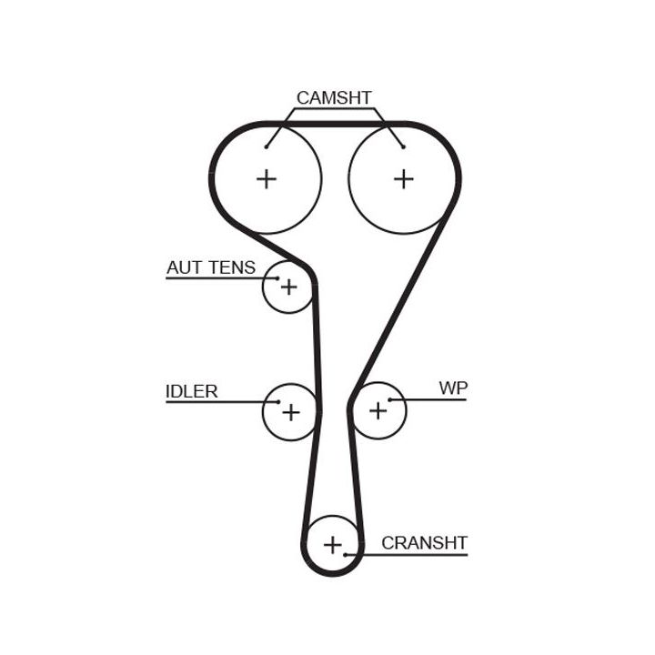 Paskirstymo diržas GATES 5550XS