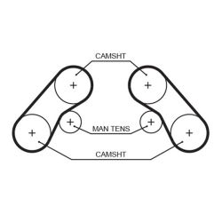 Paskirstymo diržas GATES 5576XS