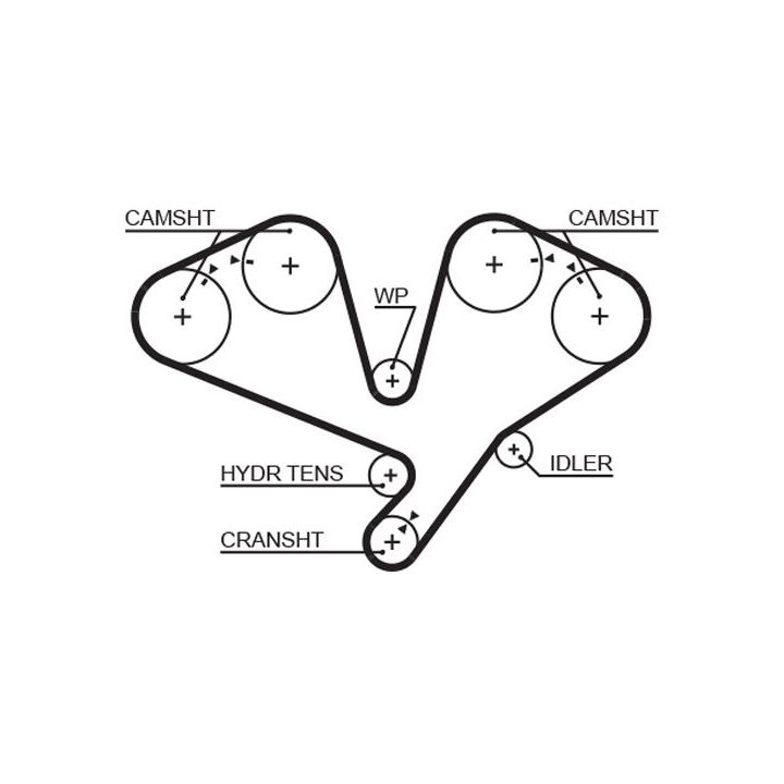 Paskirstymo diržas GATES 5659XS
