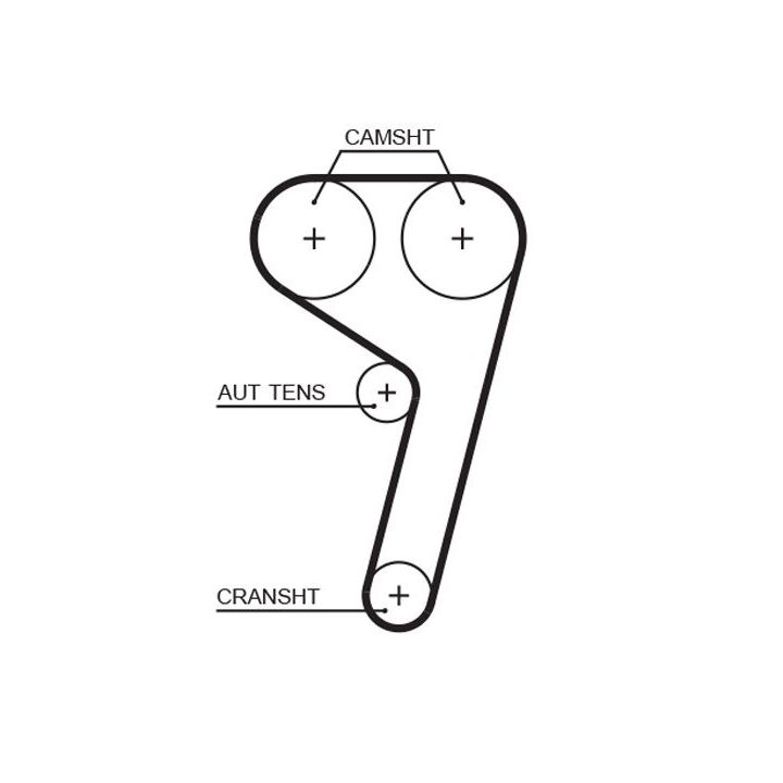 Paskirstymo diržas GATES 5669XS