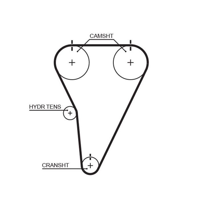 Paskirstymo diržas GATES T215