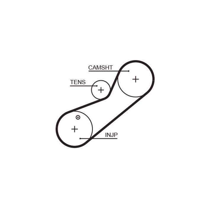 Paskirstymo diržo komplektas GATES K015465XS