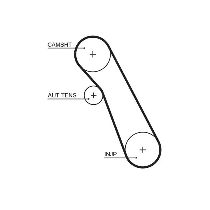 Paskirstymo diržo komplektas GATES K015541XS