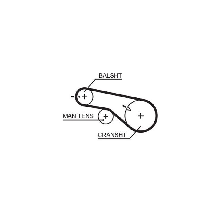 Paskirstymo diržo komplektas GATES K015556XS
