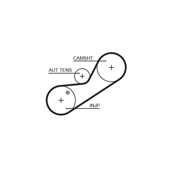 Paskirstymo diržo komplektas GATES K025547XS