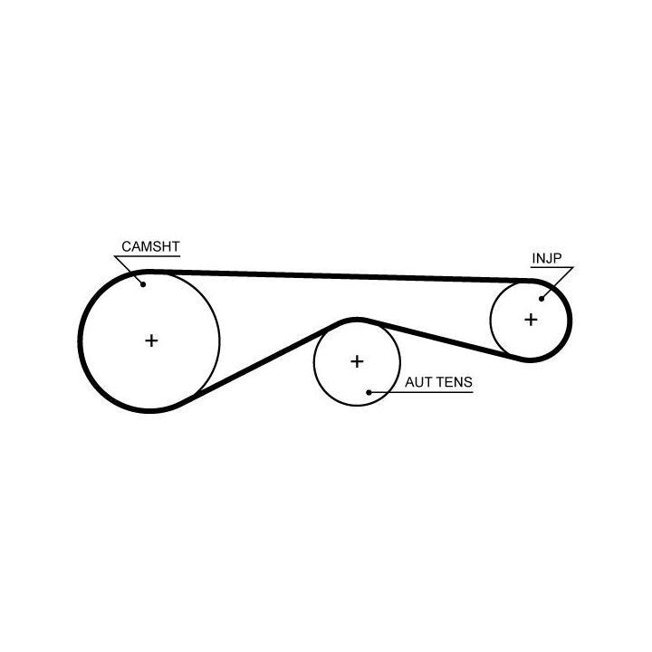 Paskirstymo diržo komplektas GATES K025704XS