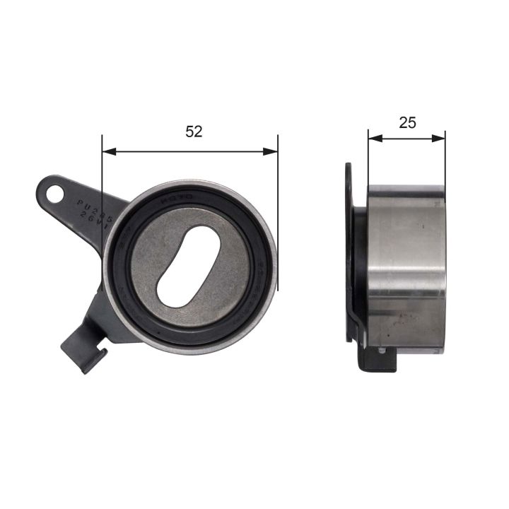 įtempiklio skriemulys, paskirstymo diržas GATES T41031