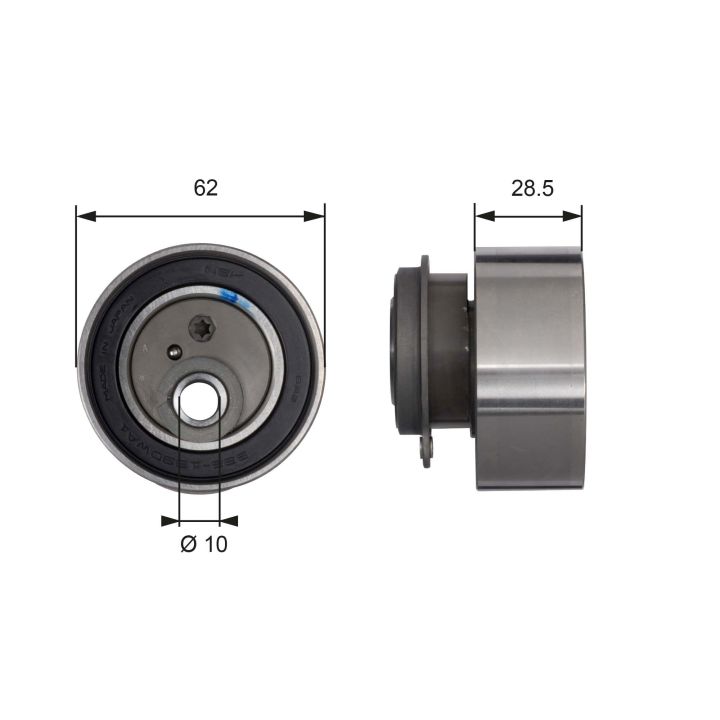 įtempiklio skriemulys, paskirstymo diržas GATES T41091