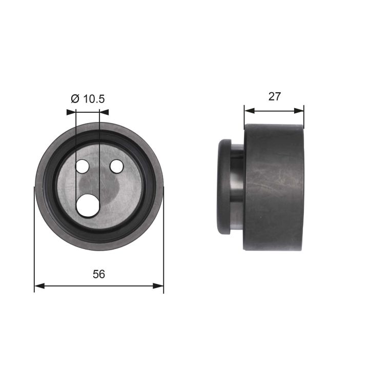 įtempiklio skriemulys, paskirstymo diržas GATES T41116