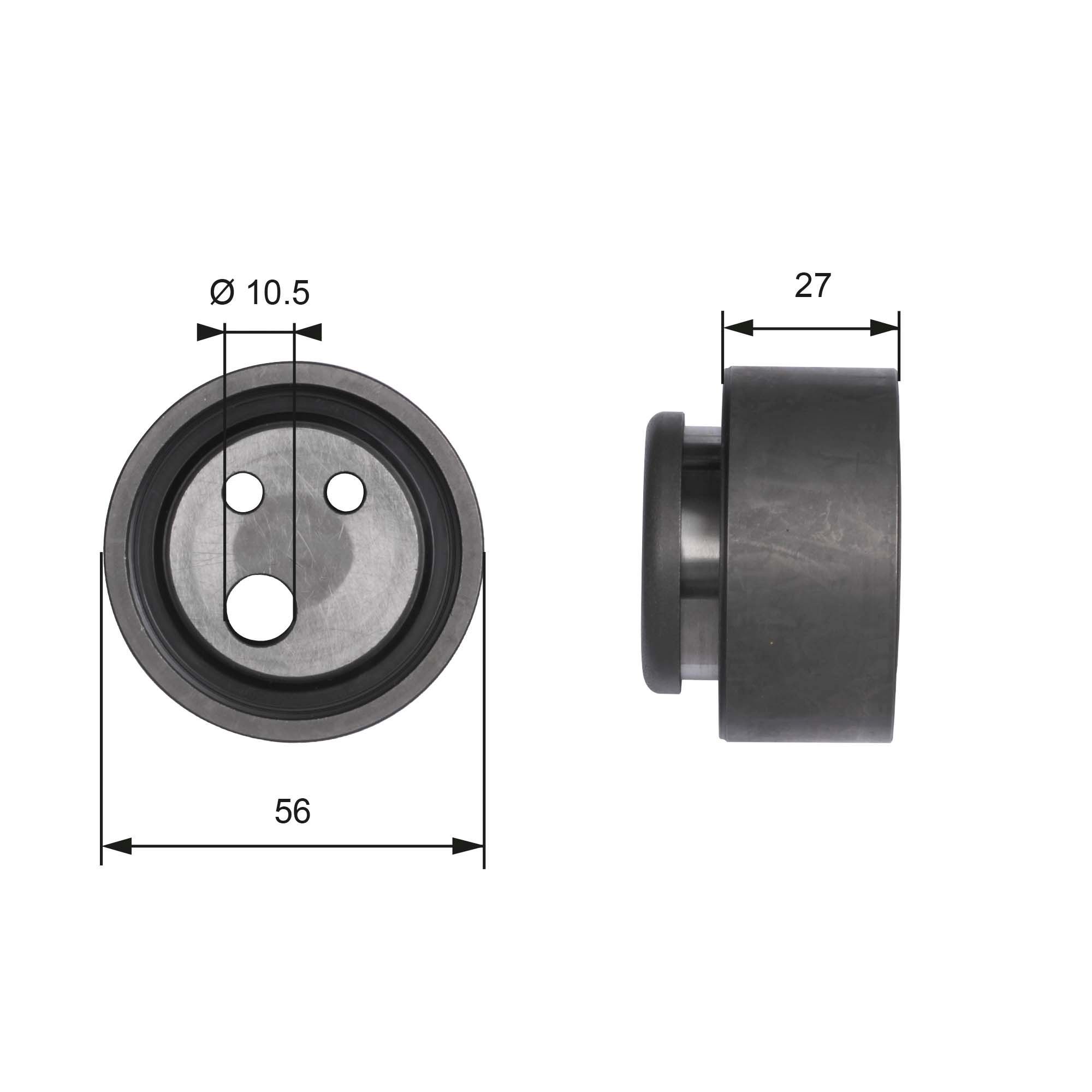 įtempiklio skriemulys, paskirstymo diržas GATES T41116
