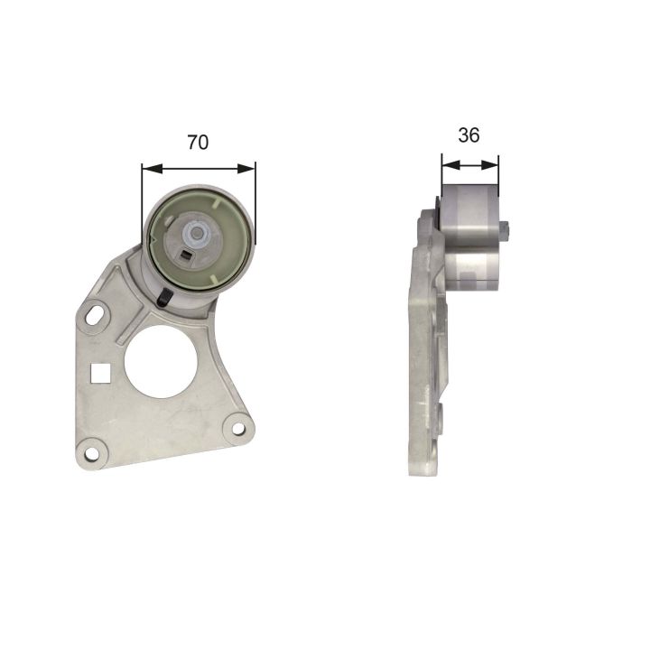 įtempiklio skriemulys, paskirstymo diržas GATES T43166