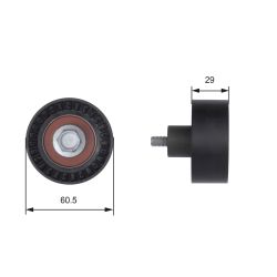 Kreipiantysis skriemulys, paskirstymo diržas GATES T41233