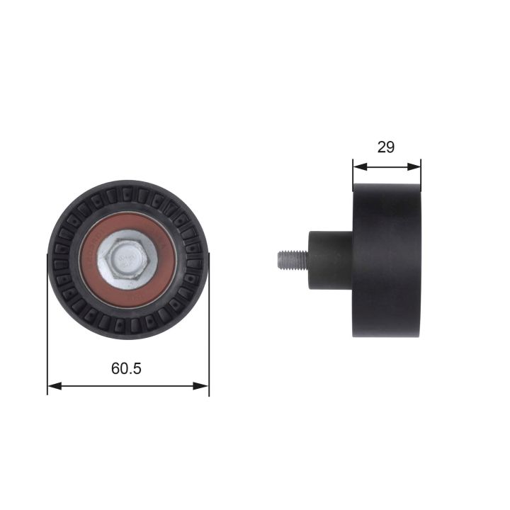 Kreipiantysis skriemulys, paskirstymo diržas GATES T41233